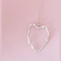 Image 1 of Melty Heart Pendant- In Stock