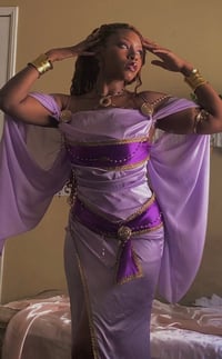 Image 1 of Megara cosplay dress purple dress