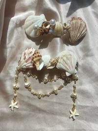 Image 1 of 2pc seashell hair pins