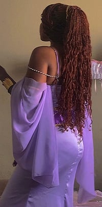 Image 5 of Megara cosplay dress purple dress