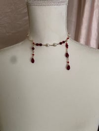 Image 2 of Red ruby elegant formal necklace