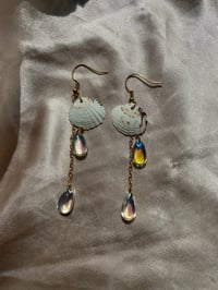 Image 1 of Mermaid teardrop earrinngs