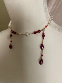 Image 4 of Red ruby elegant formal necklace