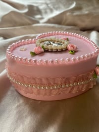 Image 5 of Pink coquette jewelry box and mirror