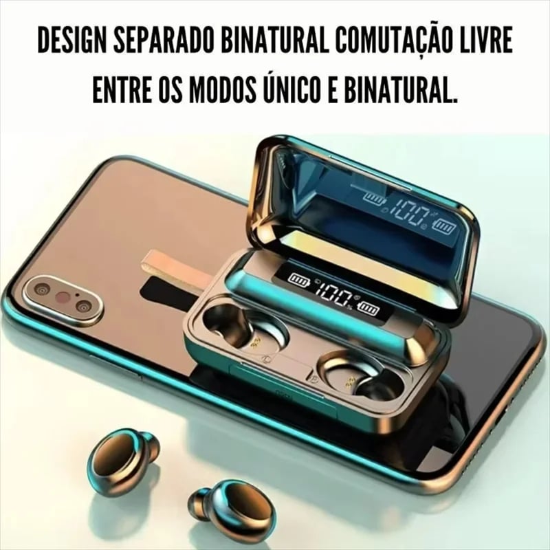 MSL F9 Bluetooth 9D Stereo High Bass Wireless Earbuds Touch Control Waterproof