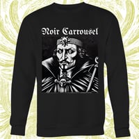 "VLAD" Noir Carrousel - Full logo on black sweat shirt crewneck