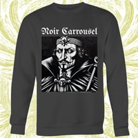 "VLAD" Noir Carrousel - Full logo on Charcoal sweat shirt crewneck
