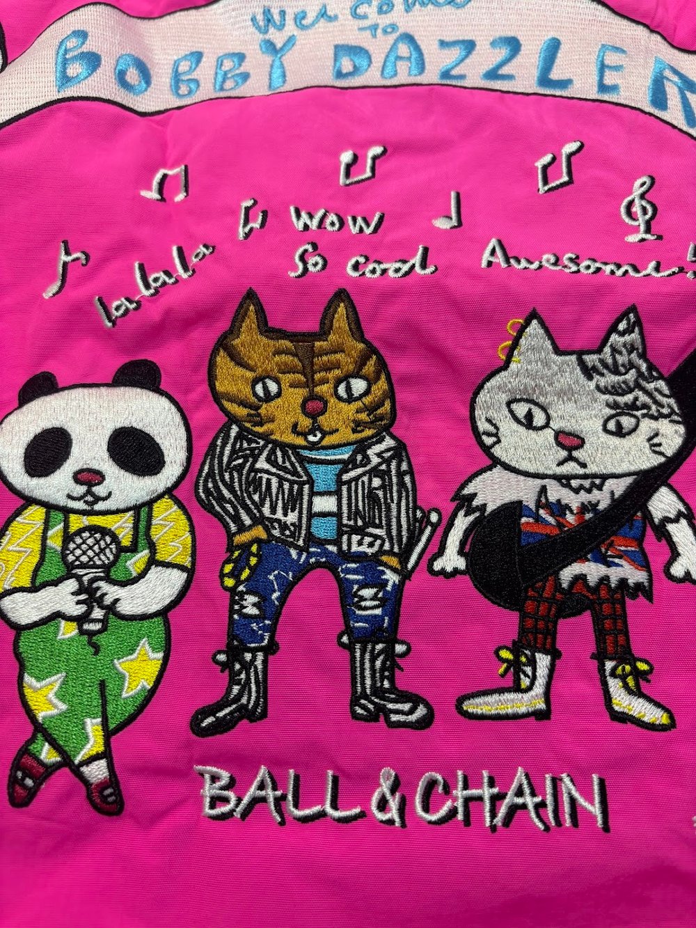 Image of Ball and chain /Bobby dazzler bag. Pink in medium and large