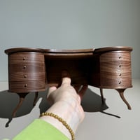 Image 10 of 1:6 Scale Handcrafted Walnut Vanity Table – Dollhouse furniture