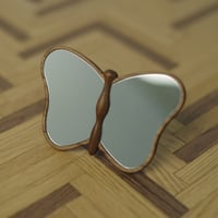 Image 6 of Handcrafted 1:6 Scale Butterfly Mirror – Miniature for dollhouse