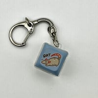 Image 2 of Rat-Themed Keyboard Fidget Keychain with Blue Gateron Switch – Satisfying Click & Acrylic Charm