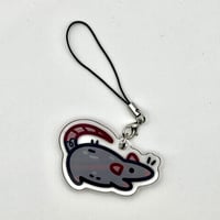 Image 3 of Rat-Themed Keyboard Fidget Keychain with Blue Gateron Switch – Satisfying Click & Acrylic Charm