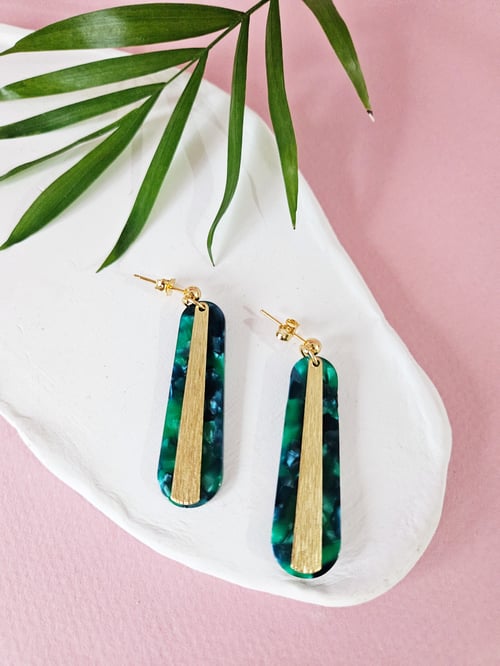 Image of Pendientes VELVET - Verde