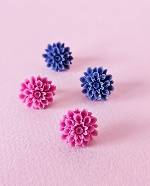 Image of Pendientes DAHLIA - Azul