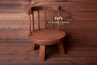 Image 1 of Wooden chair brown, vintage white or white