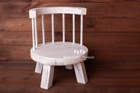 Image 2 of Wooden chair brown, vintage white or white
