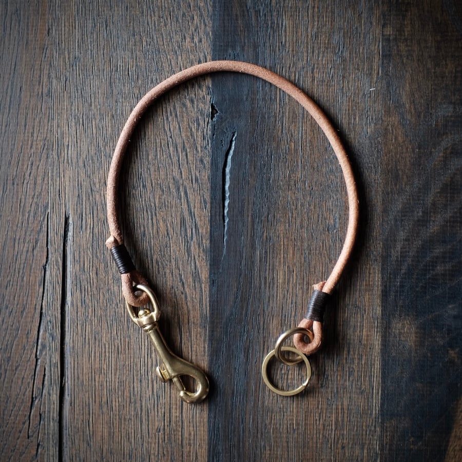 Image of wallet/key lanyard (natural)
