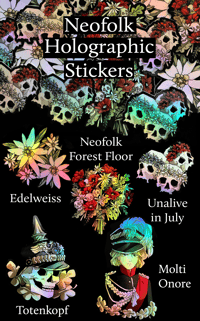 Neofolk Holographic Sticker Collection