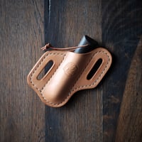 Image 2 of Cross draw sheath with Opinel #8 trekking (natural)