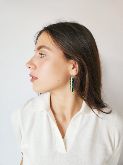 Image of Pendientes VELVET - Verde