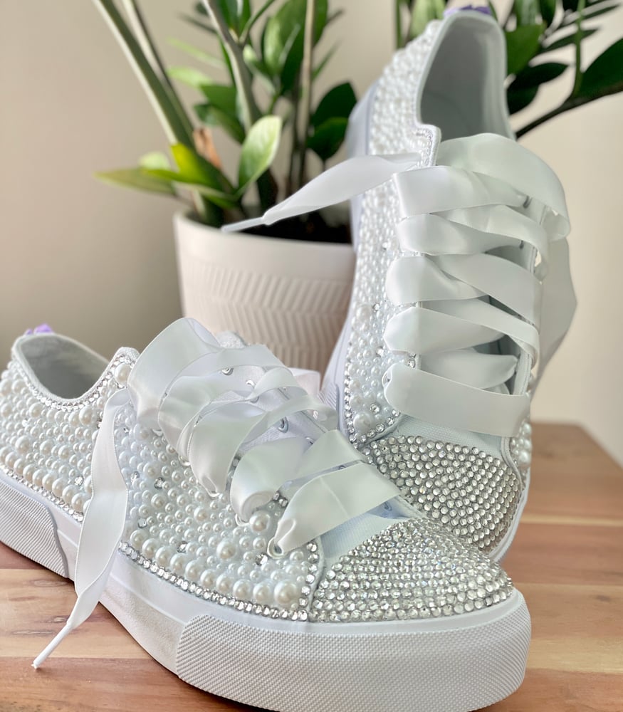 Image of Custom Bride Sneakers (Made to Order)