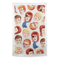 Image 1 of 'Fabulous Bowie' David Bowie Tea Towel