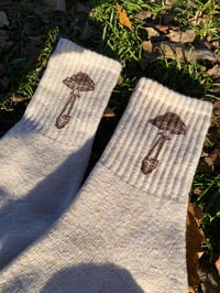 Image 4 of Amanita Muscaria Mushroom Socks