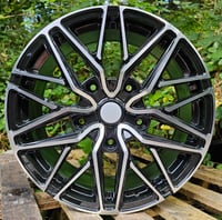 18" MESH STYLE ALLOY WHEELS FITS TRANSIT 5X160 BLACK MACHINED FACE