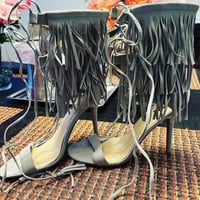 Image 3 of The Fringe Bootie Heels