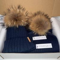 Image 2 of Navy Hat and Scarf Set