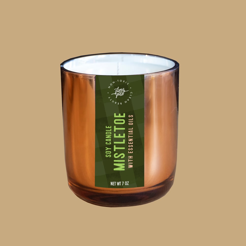 Image of Natural Soy & Essential Oil Candle - Mistletoe