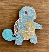 Image 1 of Ornate squirtle pin 