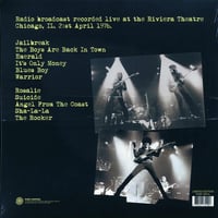 Image 2 of Thin Lizzy – Back In Chicago! (The Riviera Broadcast - April 21, 1976) LP VINYL NEW