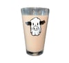 Ghost Cow Drinking Glass