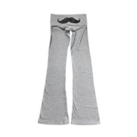Image 1 of grey mustachio yoga pant XS-XXXL