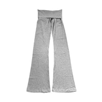 Image 2 of grey mustachio yoga pant XS-XXXL