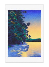 Image 1 of L'étang de Walden #2 (giclee Print, A4)
