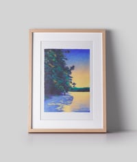 Image 3 of L'étang de Walden #2 (giclee Print, A4)