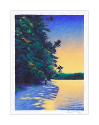 Image 1 of L'étang de Walden #2 (giclee Print, A5)