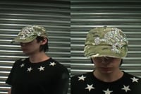 Image 4 of ★ GREEN RHINESTONE CAMO CAP