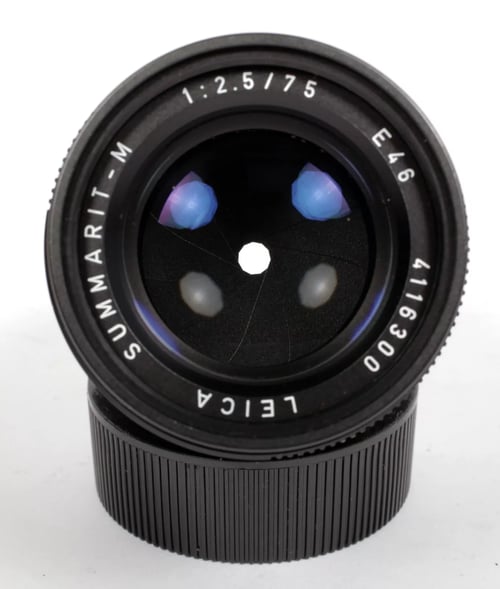 Image of Leica Summarit M 75mm F2.5 lens black E46 #4542