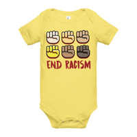 Image 1 of End Racism | Baby short sleeve one piece