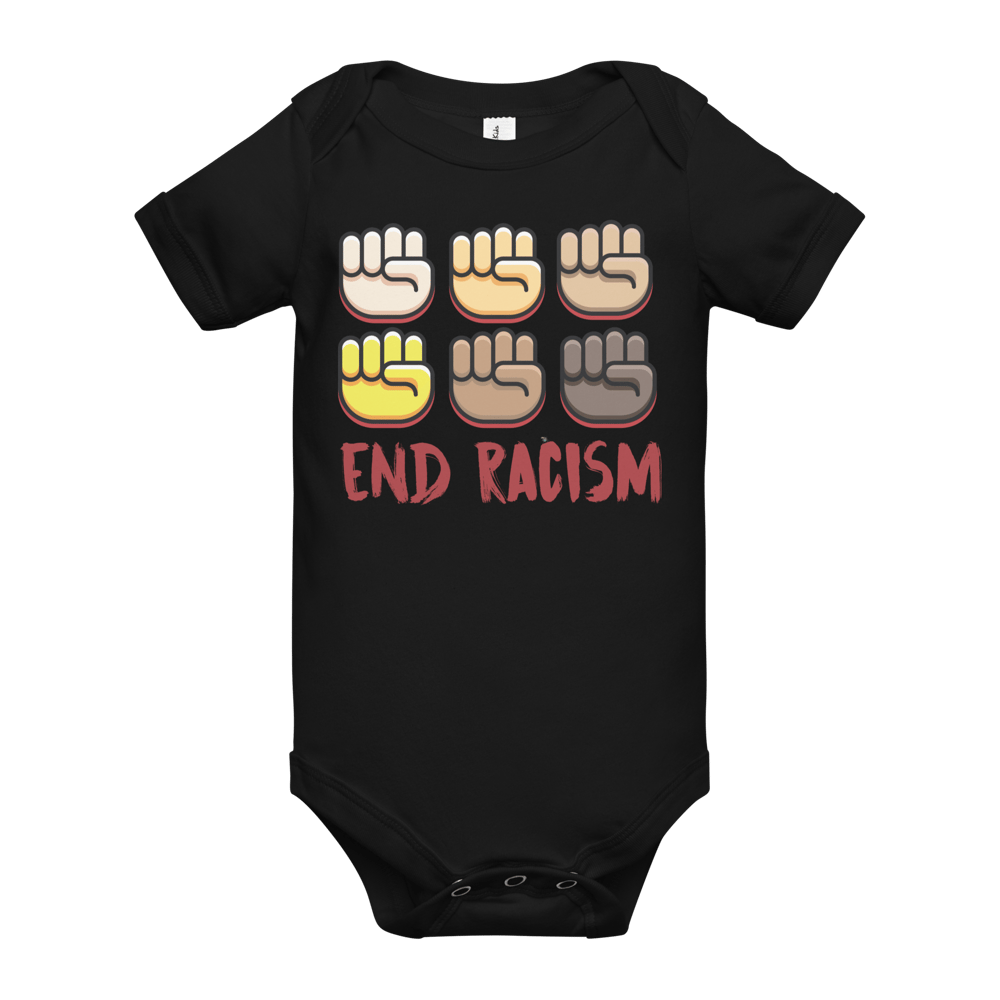 End Racism | Baby short sleeve one piece