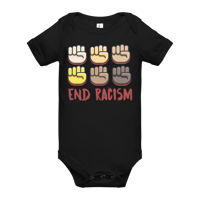 Image 3 of End Racism | Baby short sleeve one piece