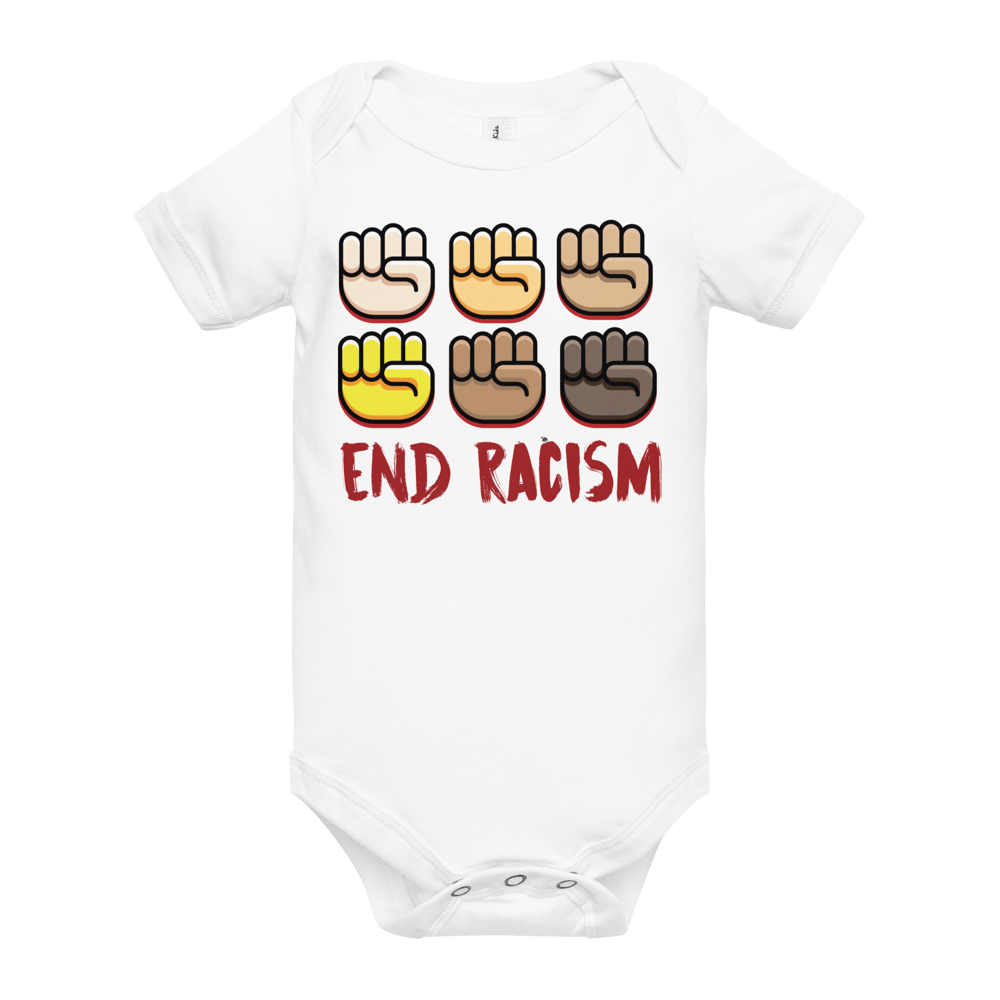 End Racism | Baby short sleeve one piece