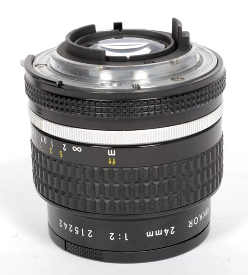 Image of Nikon Nikkor 24mm F2 AI-S lens for all F mount cameras #4540/#4543