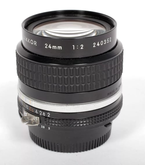 Image of Nikon Nikkor 24mm F2 AI-S lens for all F mount cameras #4540/#4543