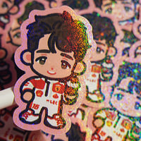 Image 1 of charles cupcake sticker