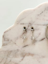 Image 2 of Starburst Dangles (Silver)