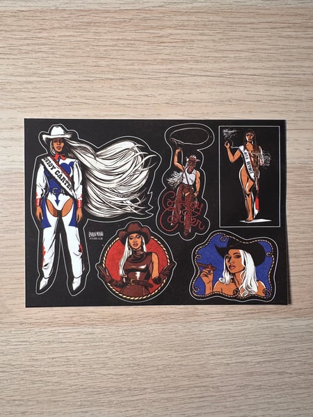 Image of Cowboy Carter sticker sheet